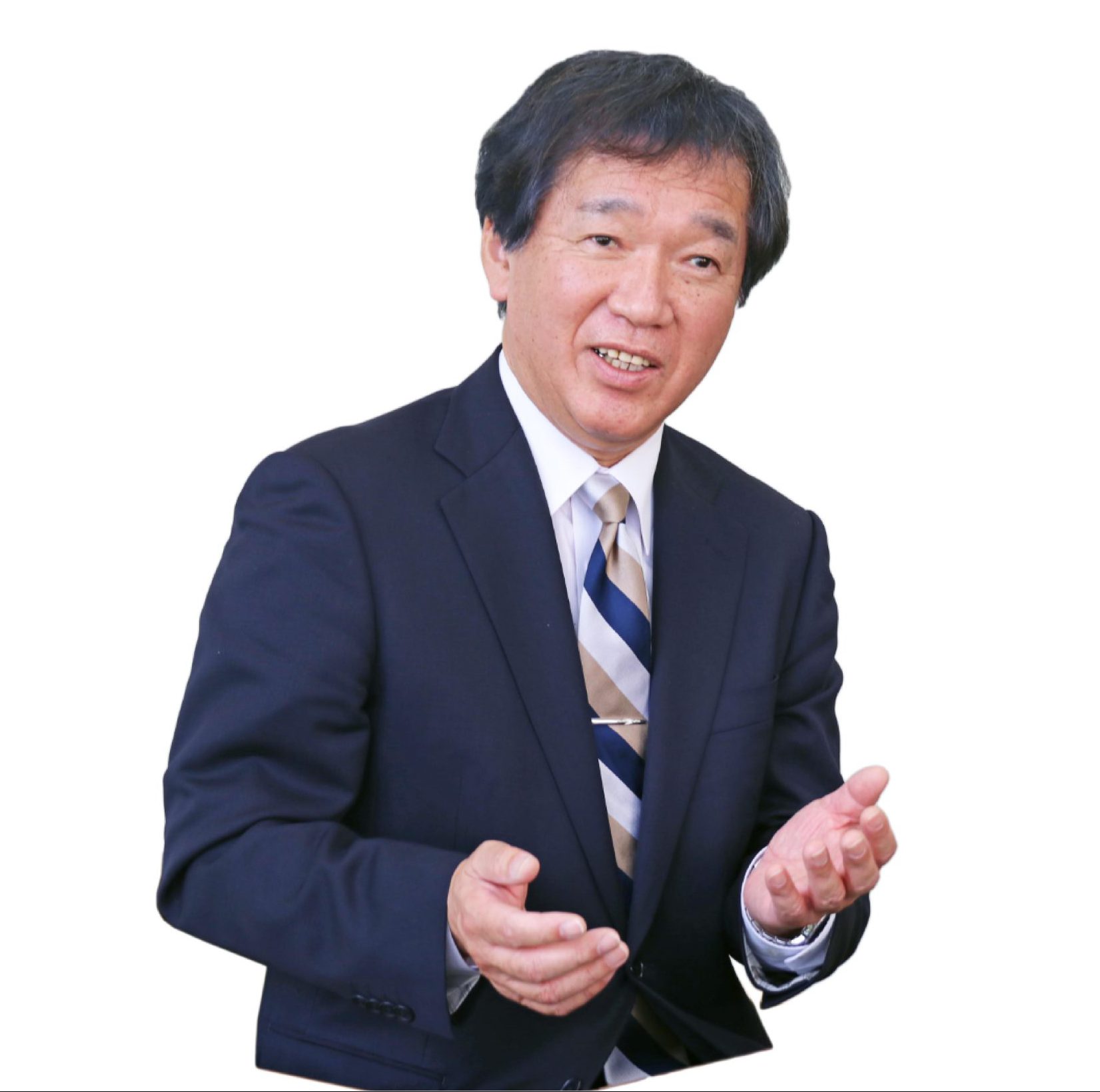 羽鳥文雄教育長の写真。 羽鳥文雄教育長の写真。