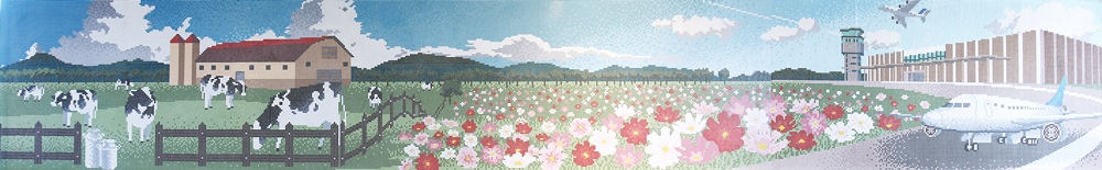 モザイクアート壁画の画像2。