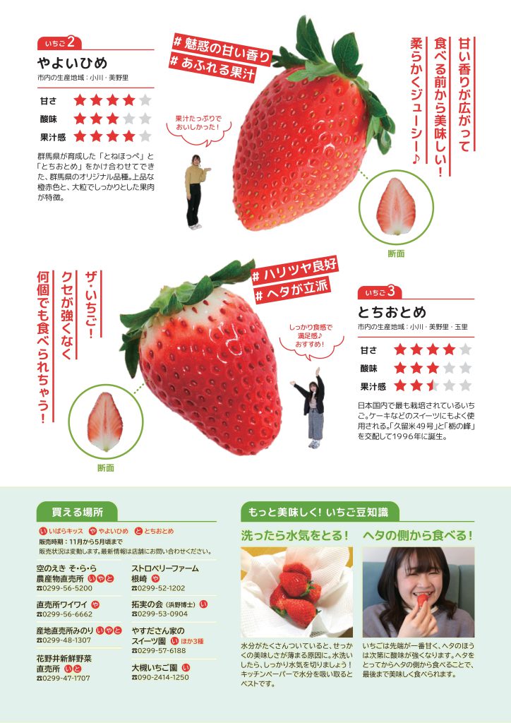 お持ち帰りいちごスイーツのチラシ画像2。